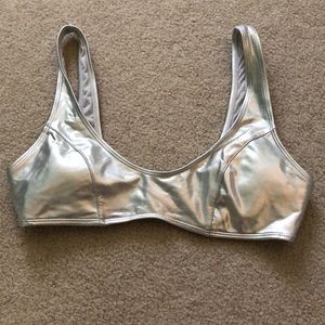 Metallic Swimsuit Top